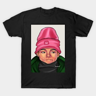 Pink Beanie Taehyung T-Shirt